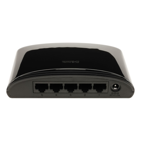 D-Link DES-1005D Non gestito Fast Ethernet (10/100) Nero