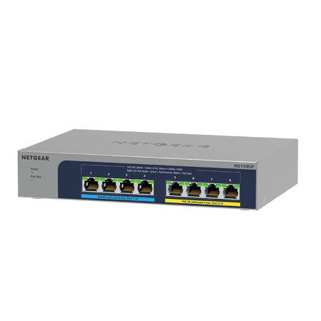 NETGEAR MS108UP Non gestito 2.5G Ethernet (100/1000/2500) Supporto Power over Ethernet (PoE)