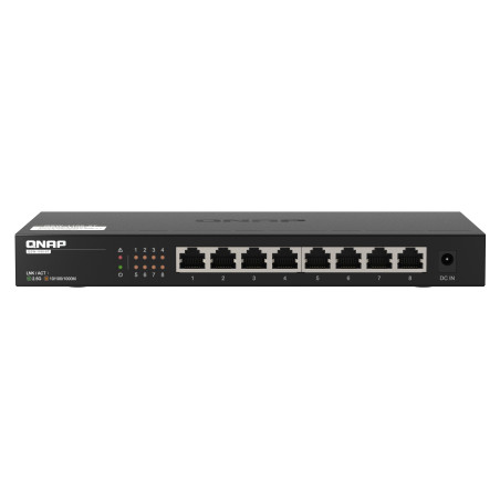 QNAP QSW-1108-8T switch di rete Non gestito 2.5G Ethernet (100 1000 2500) Nero