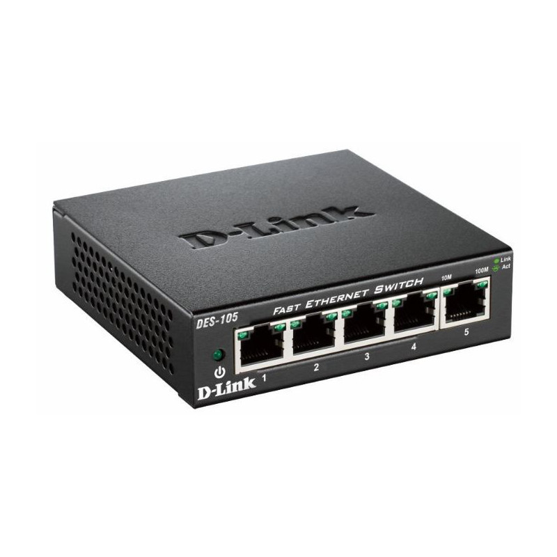 D-Link DES-105 Non gestito L2 Nero