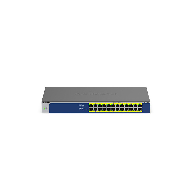 NETGEAR GS524PP Non gestito Gigabit Ethernet (10/100/1000) Supporto Power over Ethernet (PoE) Grigio