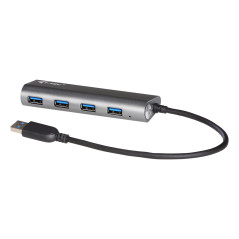 i-tec Metal U3HUB448 hub di interfaccia USB 3.2 Gen 1 (3.1 Gen 1) Type-A 5000 Mbit s Grigio