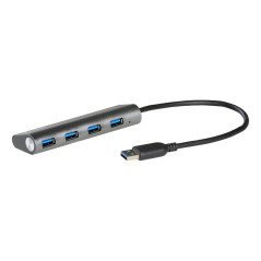 i-tec Metal U3HUB448 hub di interfaccia USB 3.2 Gen 1 (3.1 Gen 1) Type-A 5000 Mbit s Grigio