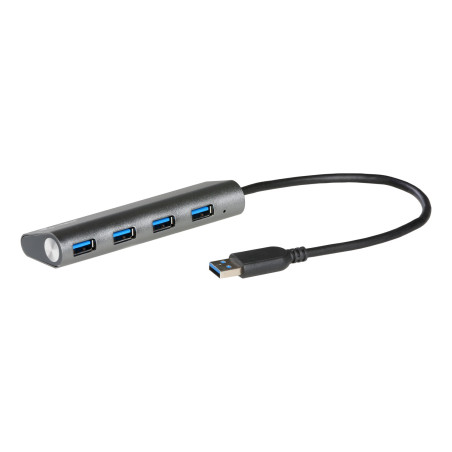 i-tec Metal U3HUB448 hub di interfaccia USB 3.2 Gen 1 (3.1 Gen 1) Type-A 5000 Mbit/s Grigio