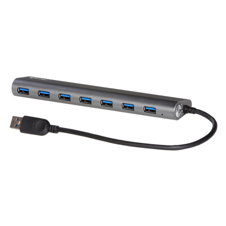 i-tec Metal U3HUB778 hub di interfaccia USB 3.2 Gen 1 (3.1 Gen 1) Type-A 5000 Mbit/s Argento