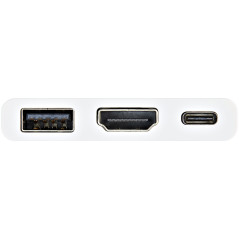 StarTech.com Adattatore Multifunzione USB-C a HDMI 4k con Power Delivery e porta USB-A - Bianco