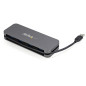 StarTech.com HB30AM4AB hub di interfaccia USB 3.2 Gen 1 (3.1 Gen 1) Type-A 5000 Mbit/s Nero, Grigio