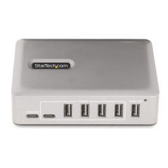 StarTech.com 10G5A2CS-USB-C-HUB hub di interfaccia USB 3.2 Gen 2 (3.1 Gen 2) Type-C 10000 Mbit s Argento