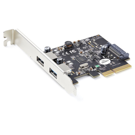 StarTech.com Scheda PCIe USB 3.1 a 2 porte - Scheda di espansione PCI Express USB 3.2 Gen 2 Type-A 10Gbps - Adattatore da PCI