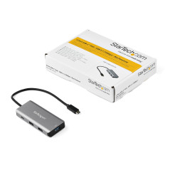 StarTech.com Hub USB C a 4 porte con 3x USB A e 1x USB C - Hub USB SuperSpeed 10Gbps USB Type-C 3.1 3.2 Gen 2 - Alimentato