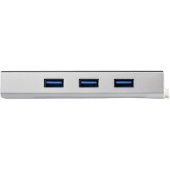 StarTech.com Hub USB a 3 porte con Ethernet, 3 porte USB-A, Gigabit Ethernet GbE, USB 5Gbps, alimentato tramite USB, hub USB