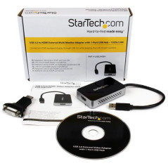 StarTech.com Adattatore scheda video esterna per più monitor USB 3.0 a HDMI con hub USB a 1 porta – 1920x1200   1080p