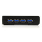 StarTech.com Hub a 4 porte USB 3.0 SuperSpeed, colore nero