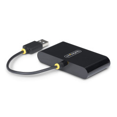 StarTech.com Hub USB 2.0 a 4 Porte, Splitter USB Portatile Alimentato da Bus Protezione da Sovracorrente (OCP), Replicatore di