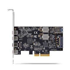 StarTech.com Scheda di Espansione PCIe USB a 5 porte, USB 3.2 10Gbps, scheda PCI Express con 4 porte USB-C, 1 porta interna