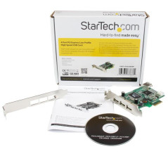 StarTech.com Scheda Pci Express basso prfilo con 4 porte USB 2.0 ad alta velocità