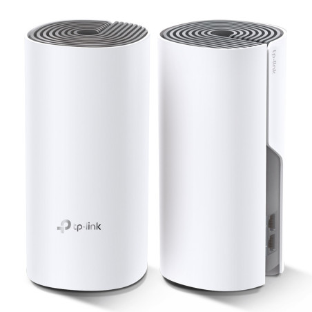 TP-Link Deco E4 (2-pack) Dual-band (2.4 GHz/5 GHz) Wi-Fi 5 (802.11ac) Bianco, Grigio Interno