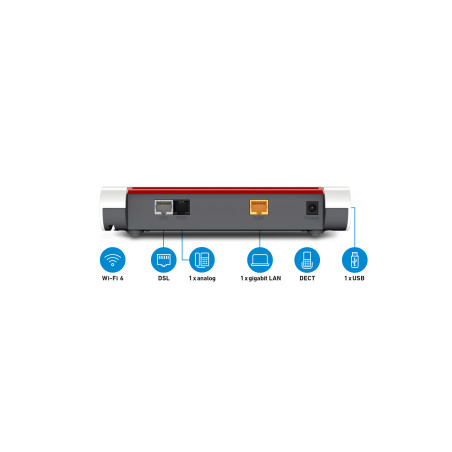 FRITZ!Box 7510 INT router wireless Gigabit Ethernet Banda singola (2.4 GHz) Bianco