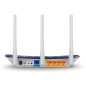 TP-Link AC750 router wireless Fast Ethernet Dual-band (2.4 GHz/5 GHz) Nero, Bianco