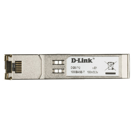 D-Link DGS-712 modulo del ricetrasmettitore di rete Rame 1000 Mbit/s SFP