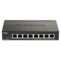 D-Link DGS-1100-08PV2 Gestito L2/L3 Gigabit Ethernet (10/100/1000) Supporto Power over Ethernet (PoE) Nero