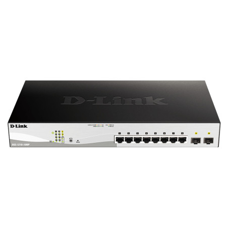 D-Link DGS-1210-10MP Gestito L2 Gigabit Ethernet (10/100/1000) Supporto Power over Ethernet (PoE) Nero, Grigio