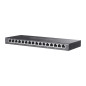 TP-Link Omada SG2016P switch di rete Gestito L2/L2+ Gigabit Ethernet (10/100/1000) Supporto Power over Ethernet (PoE) Nero