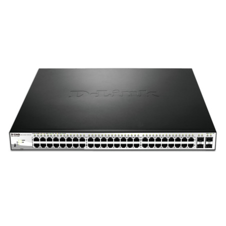 D-Link DGS-1210-52MP Gestito L2 Gigabit Ethernet (10/100/1000) Supporto Power over Ethernet (PoE) Nero, Grigio