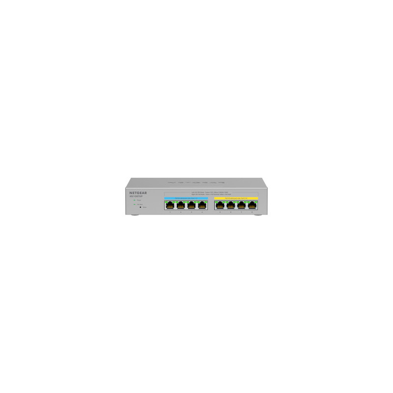 NETGEAR MS108TUP Non gestito L2 2.5G Ethernet (100/1000/2500) Supporto Power over Ethernet (PoE) Grigio