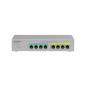 NETGEAR MS108TUP Non gestito L2 2.5G Ethernet (100/1000/2500) Supporto Power over Ethernet (PoE) Grigio