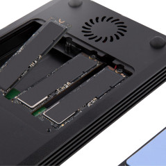 StarTech.com M2E4BTB3 contenitore di unità di archiviazione Box esterno SSD Nero M.2