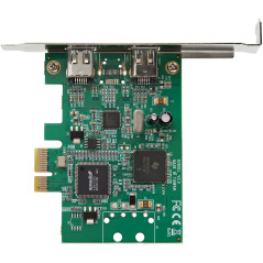 StarTech.com Scheda PCI Express FireWire a 2 porte - Adattatore PCIe FireWire 1394a