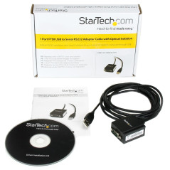 StarTech.com Cavo adattatore USB FTDI RS-232 a seriale 1 porta, isolamento ottico