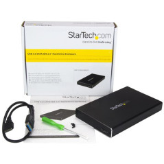 StarTech.com Box Esterno Universale per disco rigido SATA III da 2,5" USB 3.0 - Case SSD HDD portabile SATA 6 Gbps - supporto