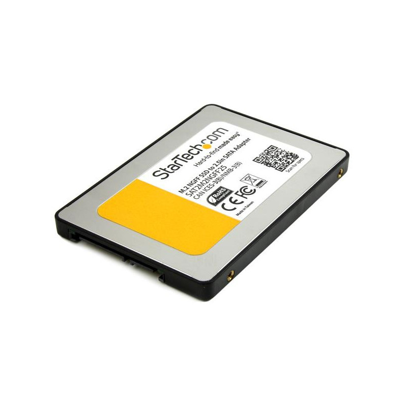 StarTech.com Adattatore SSD M.2 a 2,5" SATA III - Convertitore NGFF Disco rigido a stato solido SSD con custodia protettiva