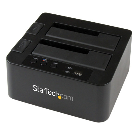 StarTech.com Docking Station per Hard Disk a 2 Slot - Duplicatore Standalone USB 3.0 (5 Gbps)/eSATA per SSD/HDD SATA III