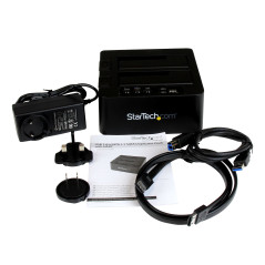 StarTech.com Docking Station per Hard Disk a 2 Slot - Duplicatore Standalone USB 3.0 (5 Gbps) eSATA per SSD HDD SATA III