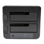 StarTech.com Docking Station USB 3.0 per doppio Hard Disk SATA / eSATA SSD da 2,5"/3,5" con UASP