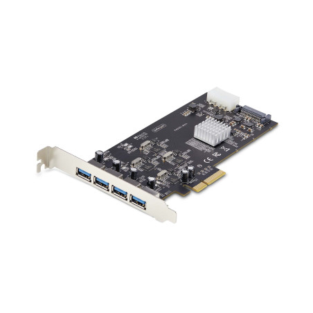 StarTech.com Scheda PCIe USB a 4 porte, USB 3.2 5Gbps, scheda di espansione PCI Express con 4 controller USB indipendenti, 4