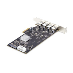 StarTech.com Scheda PCIe USB a 4 porte, USB 3.2 5Gbps, scheda di espansione PCI Express con 4 controller USB indipendenti, 4