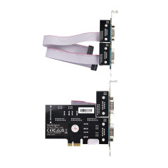 StarTech.com Scheda Seriale PCIe a 4 porte, scheda seriale PCI Express a RS232 RS422 RS485 (DB9), staffa a basso profilo