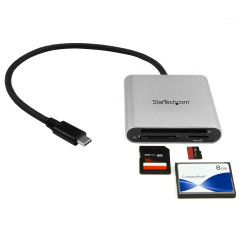 StarTech.com Lettore Multischede esterno per Flash Card SD MMC CF USB 3.1 ( Tipo-C ) Gen 1 (5Gbps)