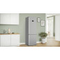 Bosch Serie 4 KGN397LDF Frigorifero combinato da libera installazione 203 x 60 cm Metal look Classe D