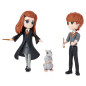 Wizarding World Set Amicizia Ron e Ginny Weasley con mascotte, bambole articolate 7.5cm