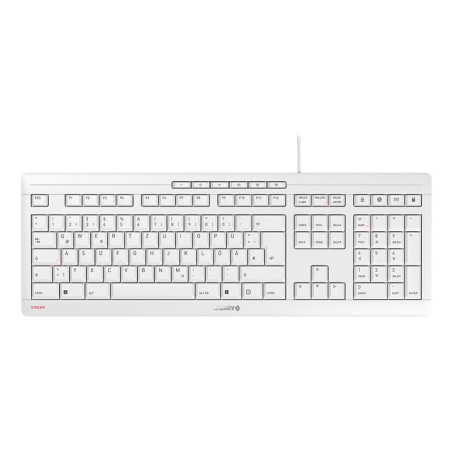 CHERRY STREAM tastiera Ufficio USB QWERTZ Tedesco Bianco