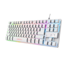 Trust GXT 833W tastiera Gaming USB QWERTY Italiano Bianco