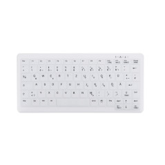 CHERRY AK-C4110 tastiera Medico RF Wireless QWERTZ Tedesco Bianco