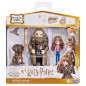 Wizarding World Set Amicizia Hermione e Rubeus Hagrid con Thor, bambole articolate 7.5cm