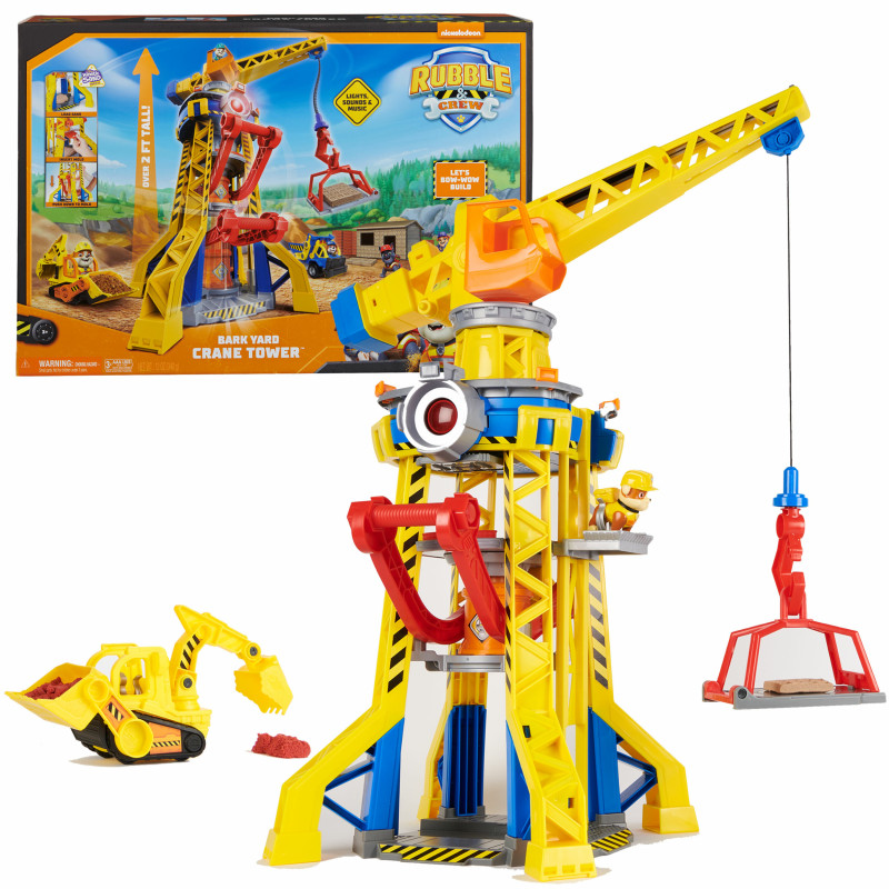 Rubble & Crew Bark Yard Crane Tower Playset