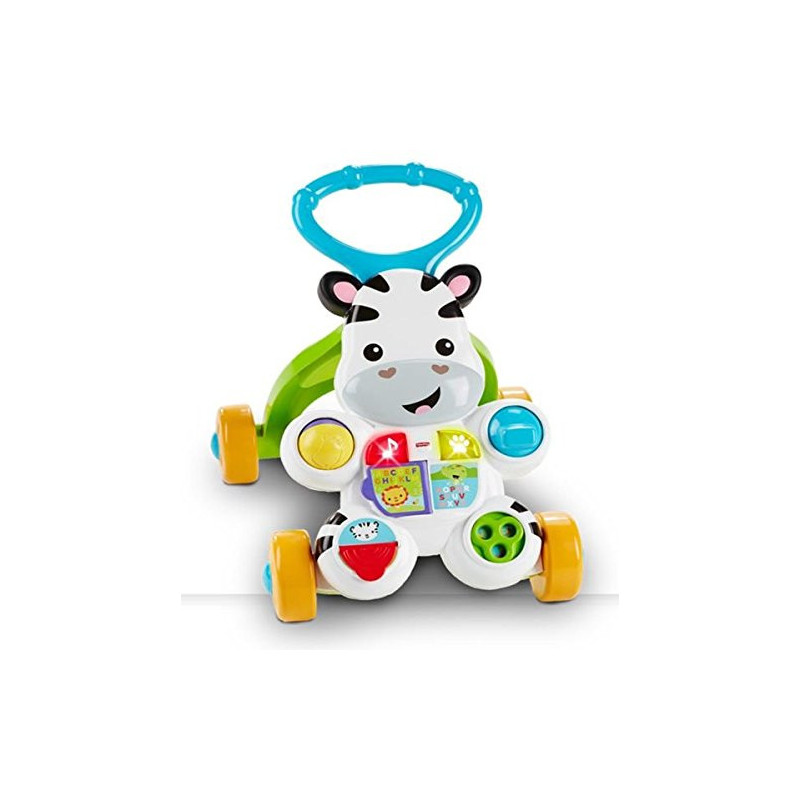 Mattel Zebra Primi Passi Spingibile, Giocattolo Elettronico Educativo con Musica e Suoni, per Bambini di 6 + Mesi